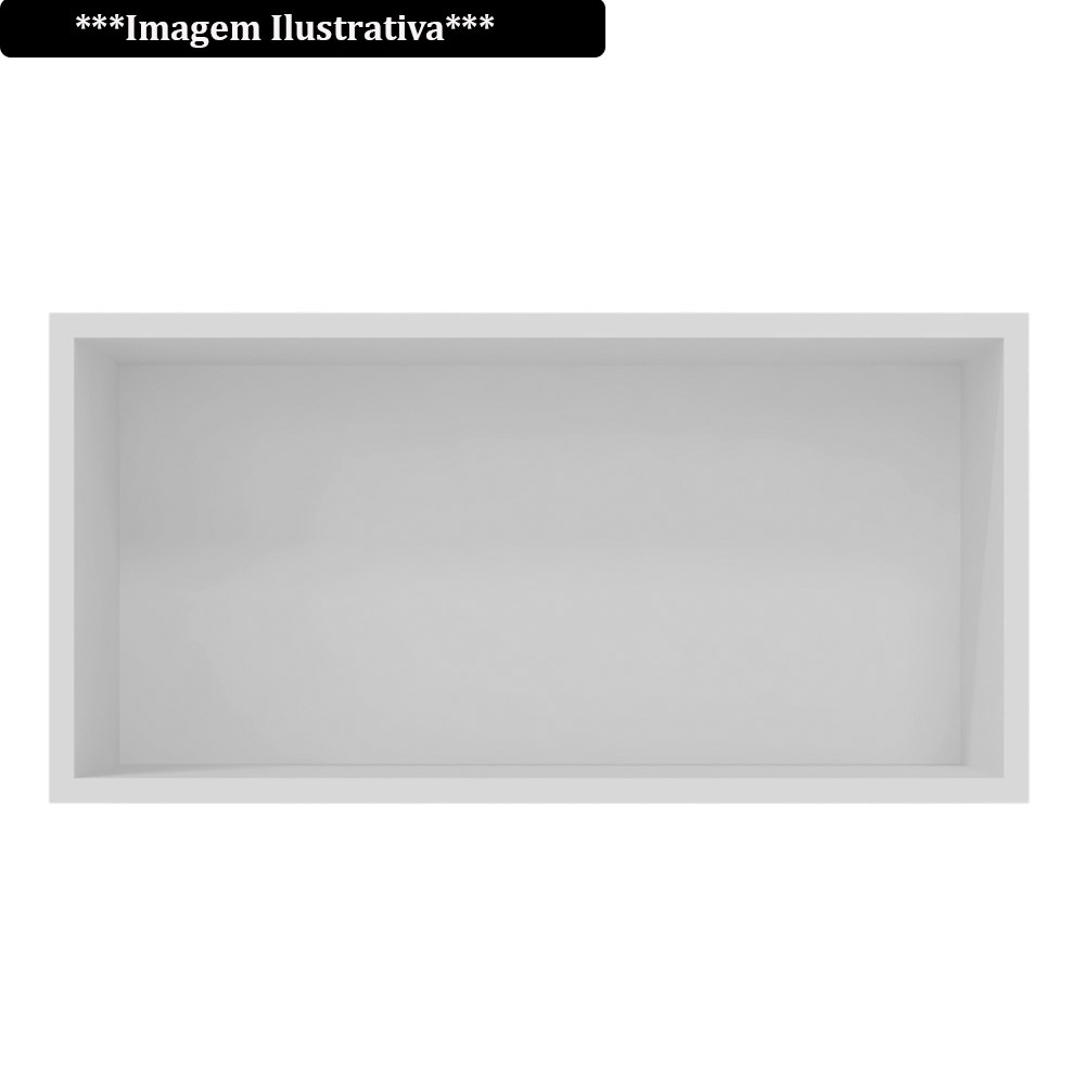Armário Aéreo Geladeira 60cm 1 Porta Basculante Andréia Preto - AJL Móveis