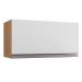 Armário Aéreo Geladeira Andréia 60cm 1 Porta Amêndoa/Branco - AJL Móveis