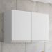 Armário de Cozinha Aéreo 80cm Com 2 Portas Andréia Branco   - AJL Móveis