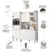 Armário de Cozinha Compacta 160cm 5 Portas Isabel Branco    - AJL Móveis
