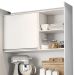 Armário de Cozinha Compacta 160cm 5 Portas Isabel Branco    - AJL Móveis