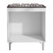 Balcão Cooktop Andréia 79cm com 2 Portas Branco - AJL Móveis