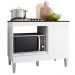 Balcão Cooktop Carla 105cm com 1 Porta Branco - AJL Móveis