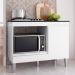 Balcão Cooktop Carla 105cm com 1 Porta Branco - AJL Móveis