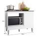 Balcão Cooktop Carla 105cm com 1 Porta Branco - AJL Móveis