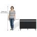 Balcão Gabinete 120cm 3 Portas Com Tampo Manu Preto - AJL Móveis