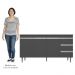Balcão Gabinete Para Pia 150cm 3 Portas Andréia Cinza - AJL Móveis