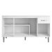 Balcão Pia Gabriela 150cm Branco com Tampo MDP - AJL Móveis
