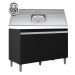 Balcão de Cozinha Com Pia Inox 120cm 3 Portas Manu Preto - AJL Móveis