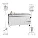 Balcão de Cozinha Com Pia Inox 160cm 3 Gavetas Andréia Branco - AJL Móveis