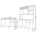 Cozinha Compacta Alice e Balcão Gabinete Sem Tampo Tatiane 120cm Branco - AJL Móveis