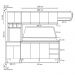 Cozinha Modulada 4 Peças Balcão com Tampo 160cm Andréia Preto - AJL Móveis