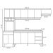 Cozinha Modulada 4 Peças Balcão sem Tampo 160cm Andréia Cinza - AJL Móveis