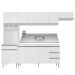 Cozinha Modulada 5 Peças Balcão com Pia 160cm Andréia Branco - AJL Móveis