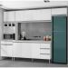 Cozinha Modulada 5 Peças Balcão com Pia 160cm Andréia Branco - AJL Móveis