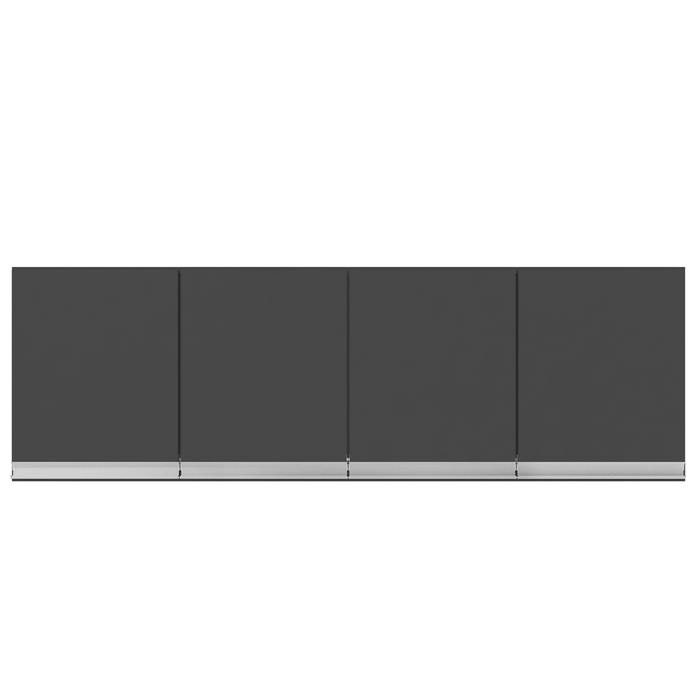 Cozinha Modulada 5 Peças Balcão com Pia 160cm Andréia Cinza - AJL Móveis