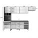 Cozinha Modulada Andréia 5 Peças 274cm Preto - AJL Móveis