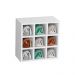 Kit 02 Nichos Porta Toalhas 09 Lugares 40x40cm Branco - AJL Móveis