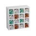 Kit 02 Nichos Porta Toalhas 16 Lugares 52x52cm Branco - AJL Móveis