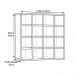 Kit 02 Nichos Porta Toalhas 16 Lugares 52x52cm Branco - AJL Móveis