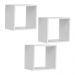 Kit 03 Nichos Organizador 30x30cm Branco G01 - AJL Móveis