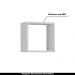 Kit 03 Nichos Organizador 30x30cm Branco G01 - AJL Móveis