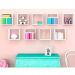 Kit 09 Nichos Organizador 30x30cm Branco G01 - AJL Móveis