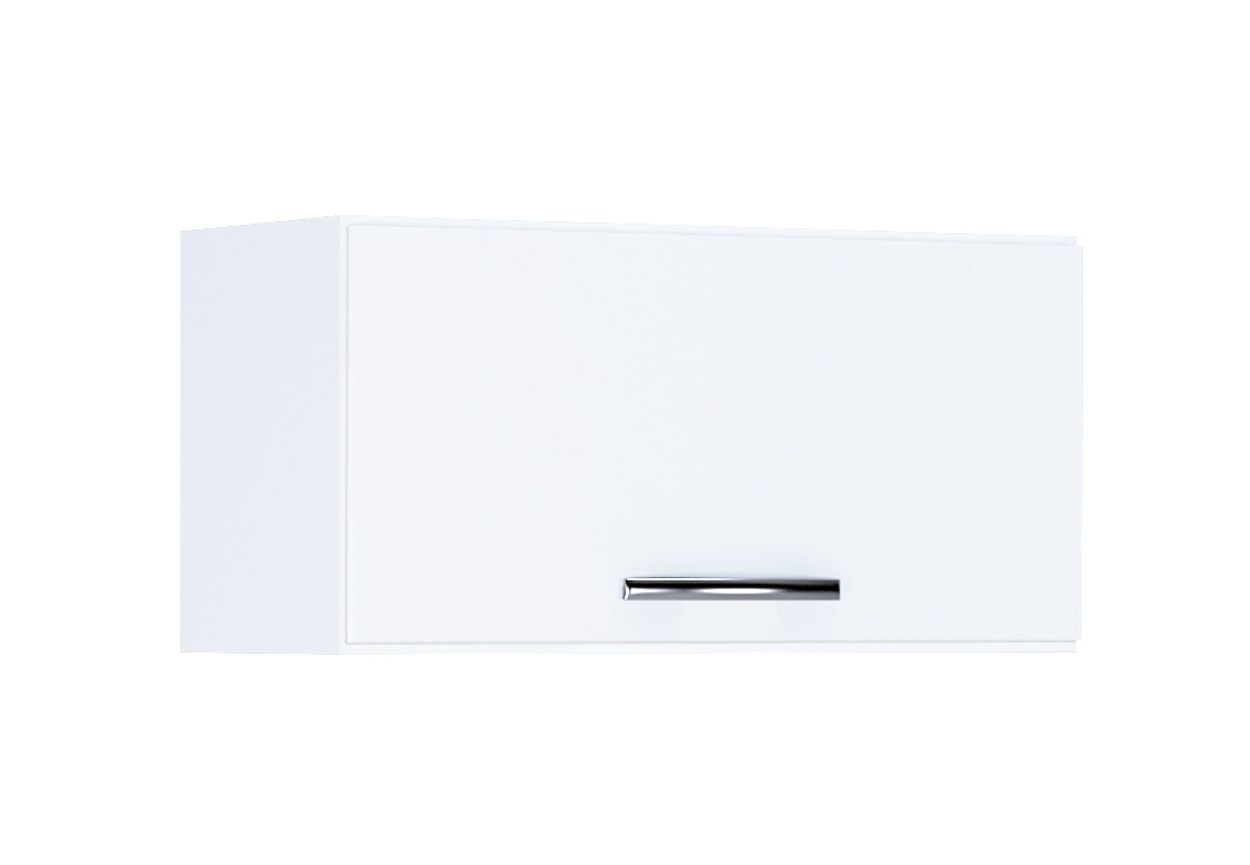 Kit 2 Armários Aéreos 60cm 1 Porta Branco - AJL Móveis