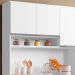 Kit Cozinha Compacta 105cm Com 6 Portas 1 Gaveta Márcia Branco - AJL Móveis