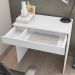 Mesa Escrivaninha Para Notebook Home Office Allexa 80cm com 01 Gaveta Branco - Desk Design
