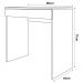 Mesa Escrivaninha Para Notebook Home Office Allexa 80cm com 01 Gaveta Preto - Desk Design