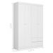Roupeiro Infantil Laila Branco