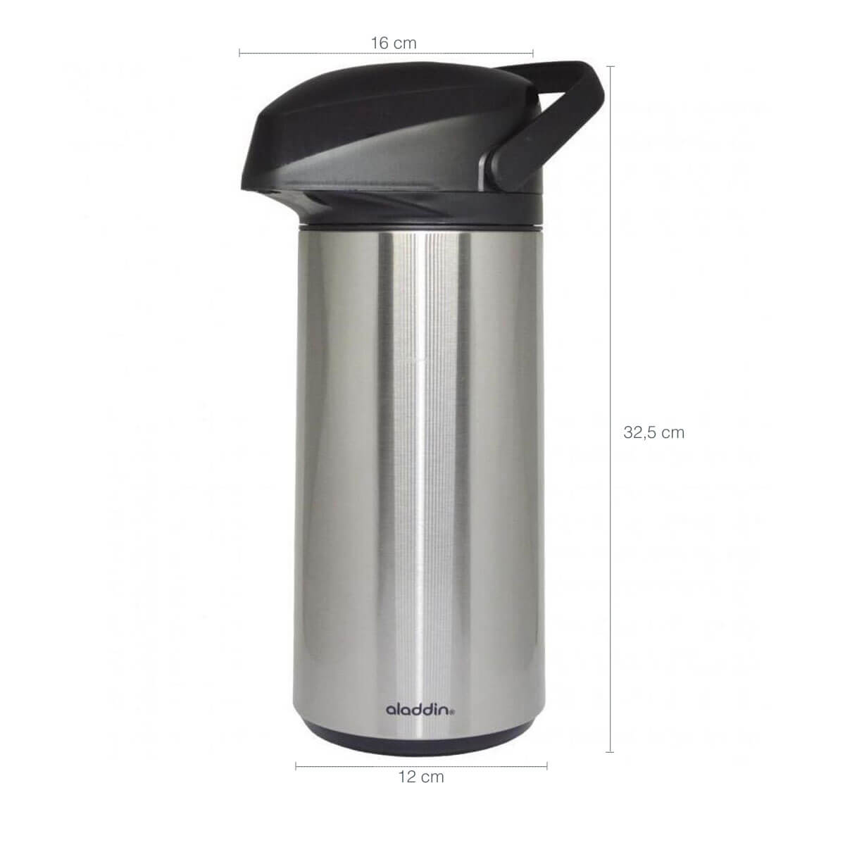 Garrafa Térmica Aladdin Massima 1 Litro Pressão Parede Dupla Inox