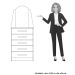 Cômoda 5 Gavetas com Espelho MDP Valentina Branco