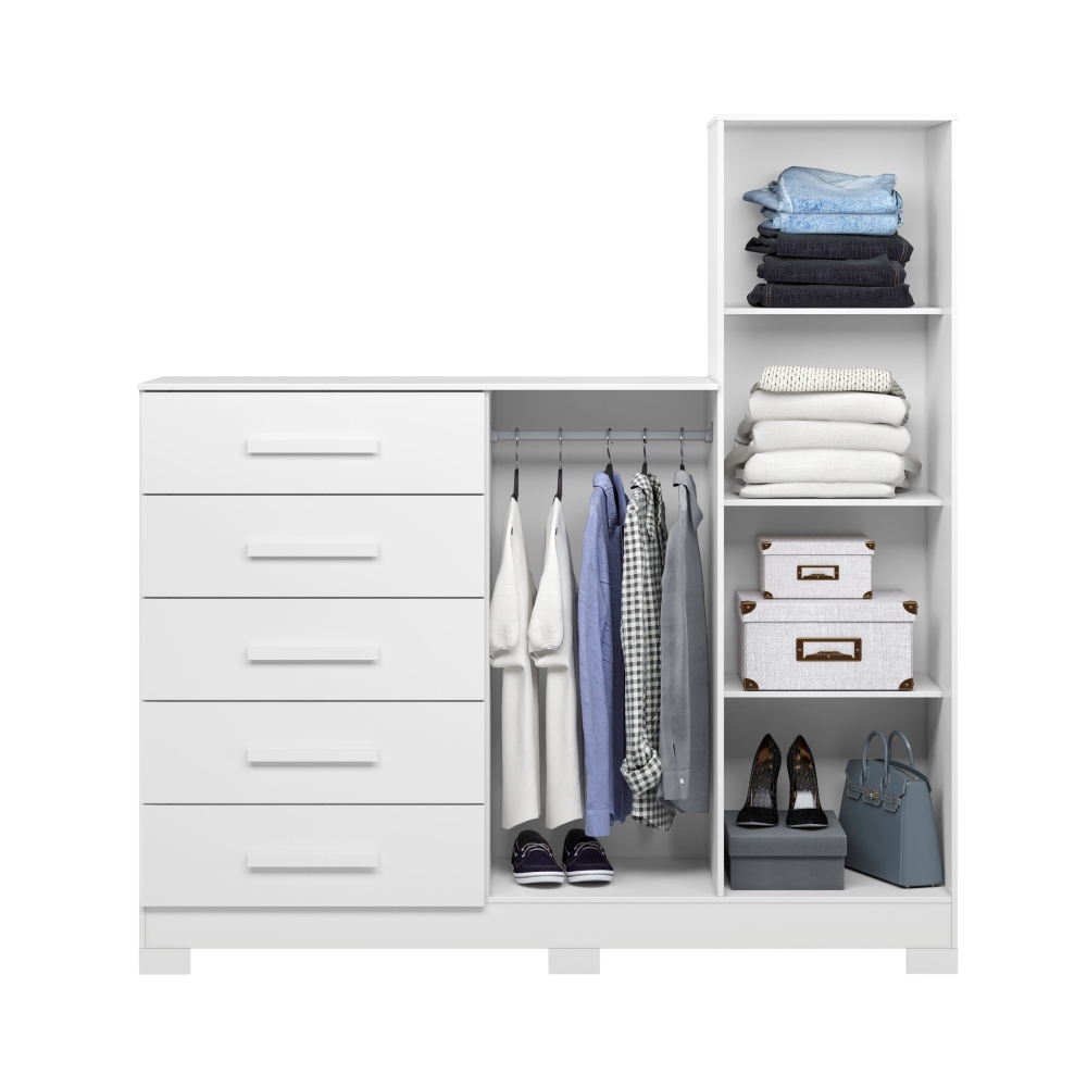 Cômoda Dakota Branco com Espelho
