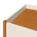 Cômoda Infinite 120cm 8 Gavetas com Pés Off White/Cinamomo