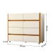 Cômoda Infinite 120cm 8 Gavetas com Pés Off White/Cinamomo