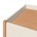 Cômoda Infinite 120cm 8 Gavetas com Pés Off White/Freijo