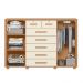 Cômoda Quarto Fontana com 7 Gavetas e 2 Portas Freijo/Off White