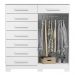 Cômoda Sapateira 8 Gavetas 2 Portas 125cm Verona Branco - Albatroz