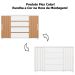 Cômoda Sapateira Grande 4 Gavetas 2 Portas Flex Evidência Branco/Freijó
