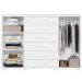 Cômoda Sapateira Grande 7 Gavetas 2 Portas MDP/MDF Santana Branco