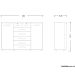 Cômoda Sapateira Grande 7 Gavetas 2 Portas MDP/MDF Santana Branco
