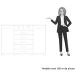 Cômoda Sapateira Grande 7 Gavetas 2 Portas MDP/MDF Santana Branco