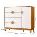 Cômoda Sapateira Ipe Quarto com 4 Gavetas e 1 Porta Cinamomo/Branco
