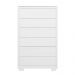 Cômoda Unno 79cm 6 Gavetas com Pés Plástico Branco