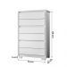 Cômoda Unno 79cm 6 Gavetas com Pés Plástico Branco