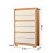 Cômoda Unno 79cm 6 Gavetas com Pés Plástico Freijo/Off White