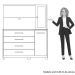 Cômoda com Painel para Tv 43" 4 Gavetas 2 Portas Ilha Bela Branco Fosco Liso