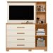 Cômoda com Painel para Tv 43" 4 Gavetas 2 Portas Ilha Bela Freijo/Off White